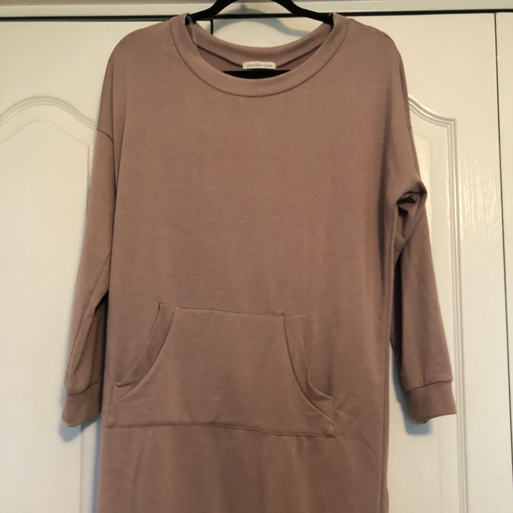 Mauve Sweatshirt Dress
